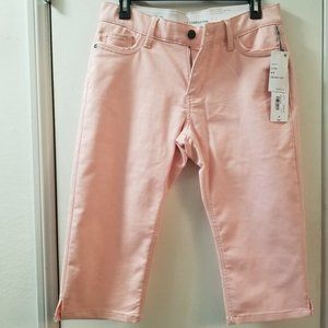 Liz Claiborne Sara Mid Rise Cropped Pants